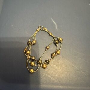Elegant Gold Beaded Bracelet